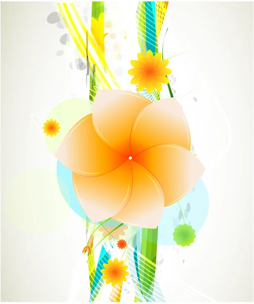 抽象的美丽花背景 — 图库矢量图片
