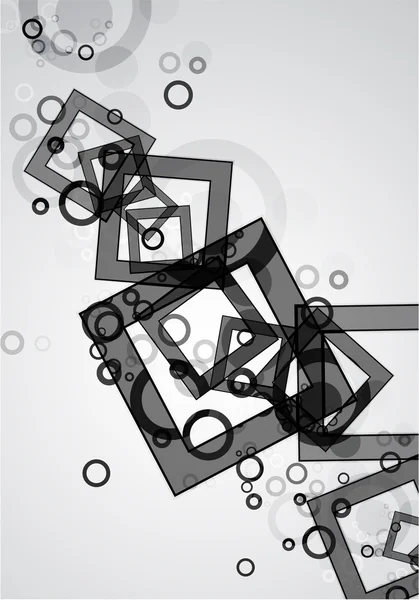 Zwarte abstracte geometrische achtergrond — Stockvector