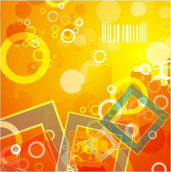 stock vector Abstract orange background