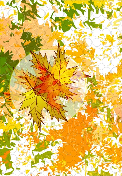 抽象矢量秋天背景 — 图库矢量图片