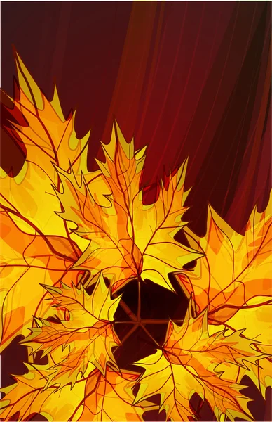 秋の抽象的なベクトルの背景 — ストックベクタ