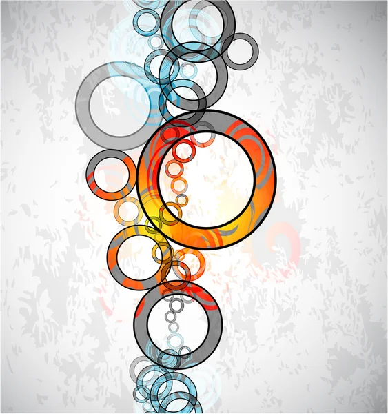 Vektor abstrakt grunge cirklar färgbakgrund — Stock vektor