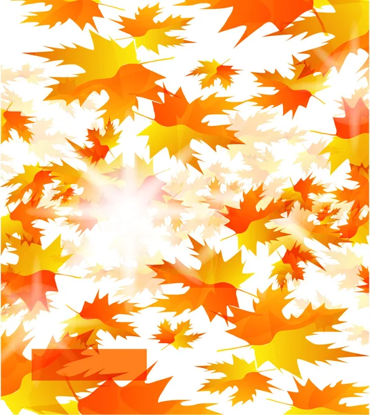Векторні осінні листя абстрактний фон — стоковий вектор