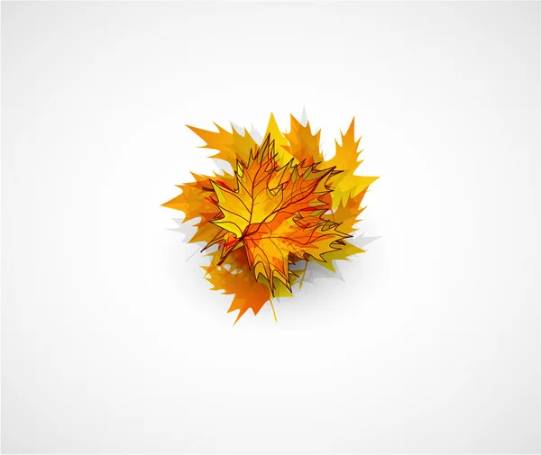 Outono vetorial folhas fundo abstrato — Vetor de Stock