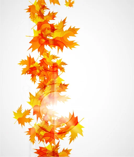 矢量秋天的树叶抽象背景 — 图库矢量图片