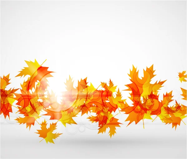 Vektorové podzimní listí abstraktní pozadí — Stockový vektor