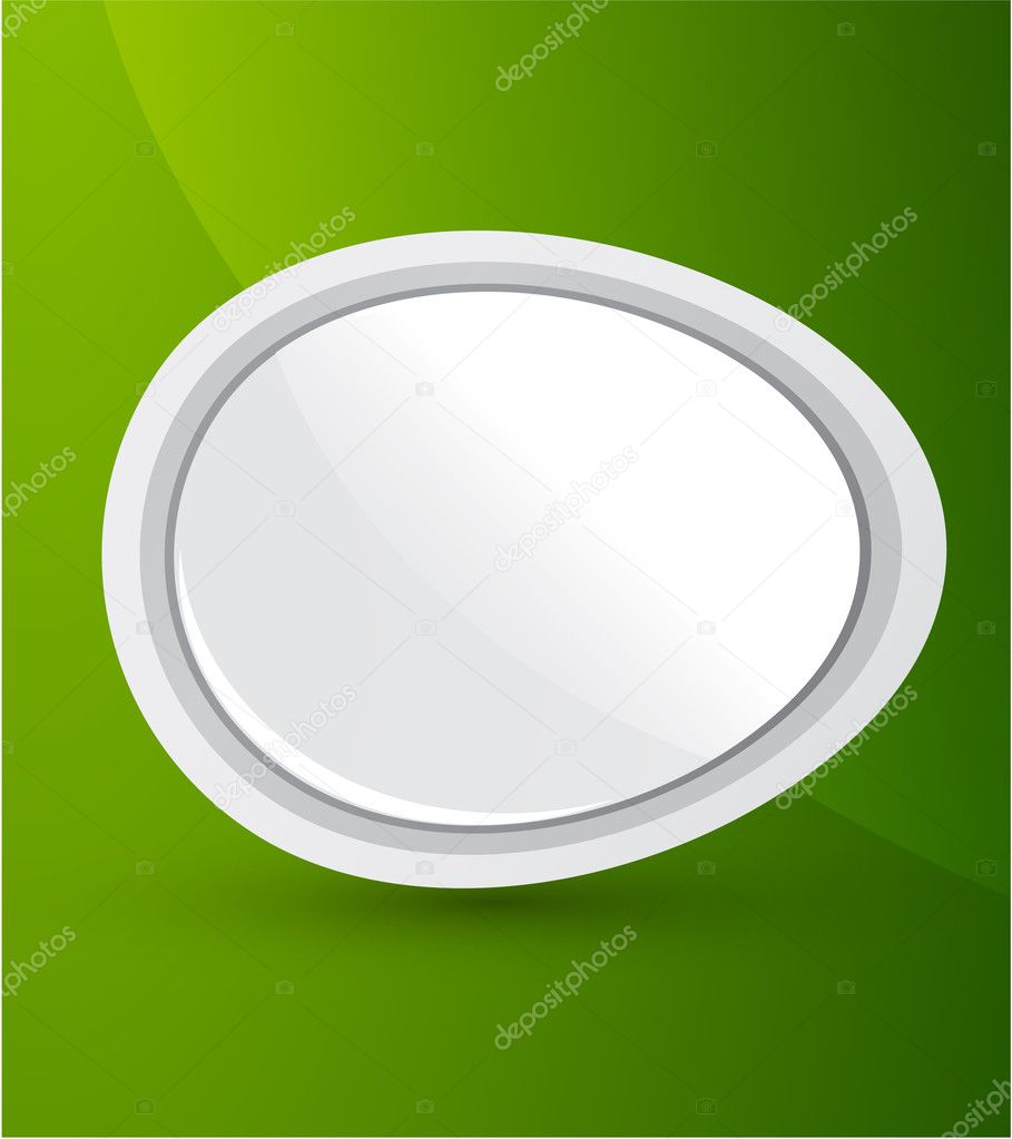 Silver smooth plate. Vector background