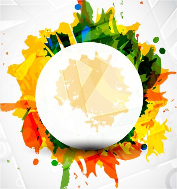 Abstract vector colorful shapes background clipart