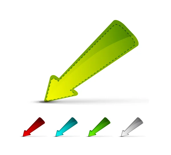 Vector arrow pointer — Stock Vector