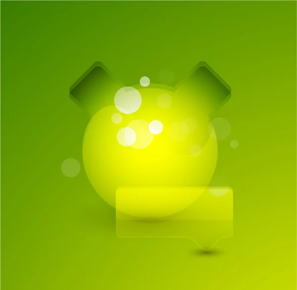 Зелена бульбашка векторний фон — стоковий вектор