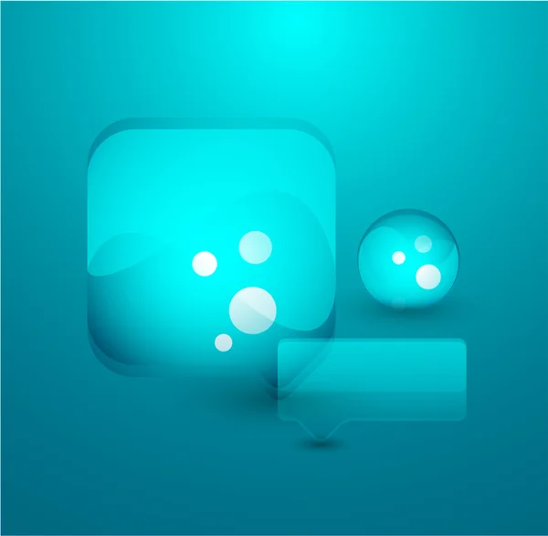 Blauwe zeepbel. vector abstracte achtergrond — Stockvector