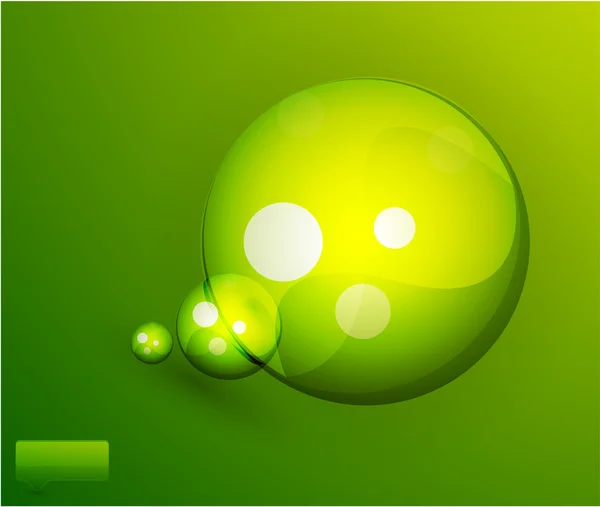 Fondo verde burbuja vector — Archivo Imágenes Vectoriales