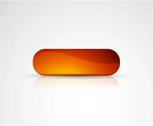 Bouton brillant vecteur orange — Image vectorielle
