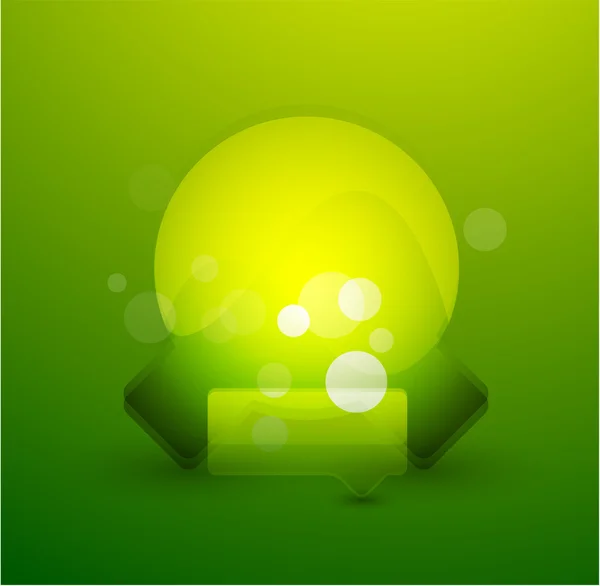 Зеленый пузырь вектор фона — стоковый вектор