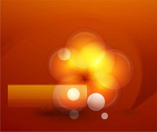 Vector abstract orange bubble shape background — Stock Vector