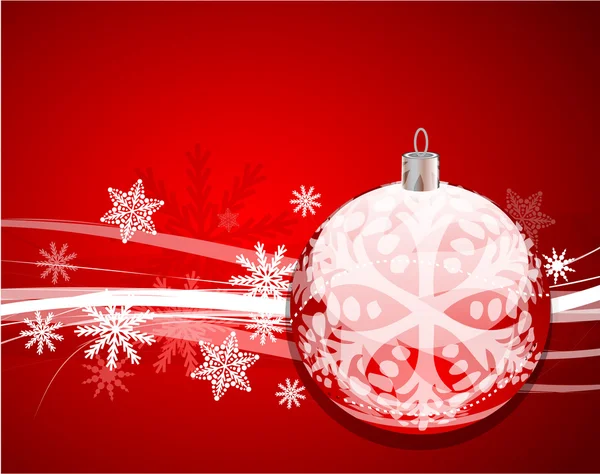 Red christmas vector background — Stock Vector