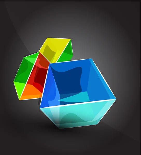 Fondo del cubo vectorial — Archivo Imágenes Vectoriales
