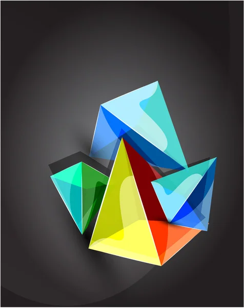 Vector abstracto pirámide fondo — Archivo Imágenes Vectoriales