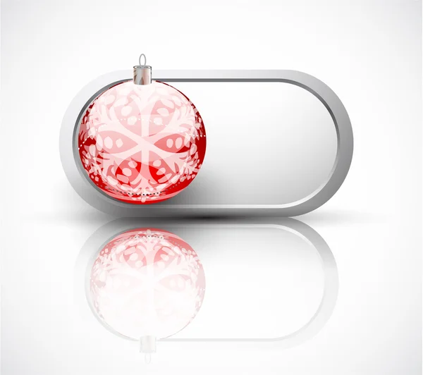 Conception de bouton de Noël vectoriel — Image vectorielle