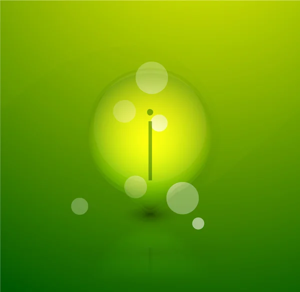 Зеленый пузырь вектор фона — стоковый вектор