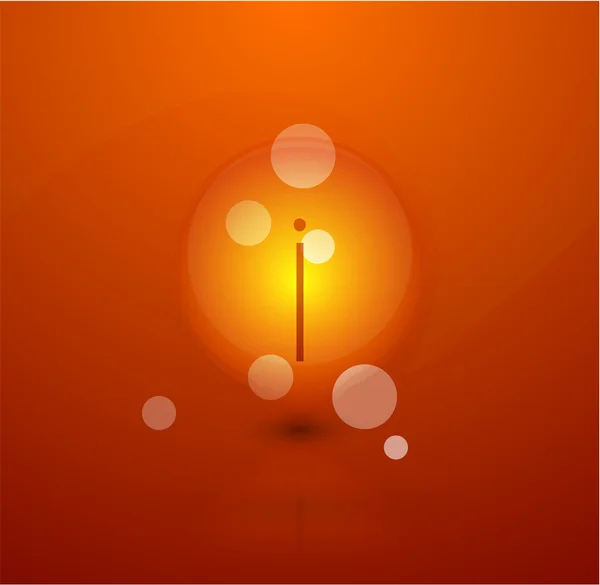 矢量抽象橙色气泡形状背景 — 图库矢量图片