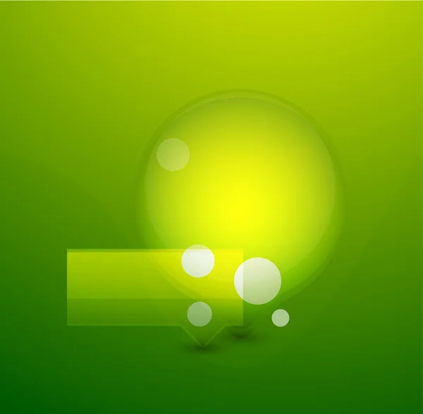 Grön bubbla vektor bakgrund — Stock vektor