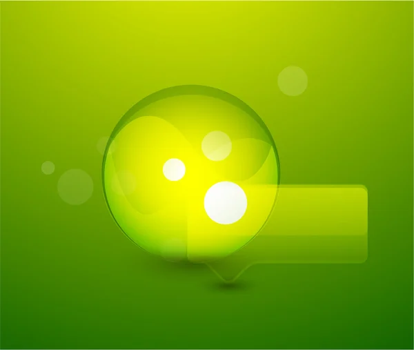 Grüner Blasenvektor Hintergrund — Stockvektor
