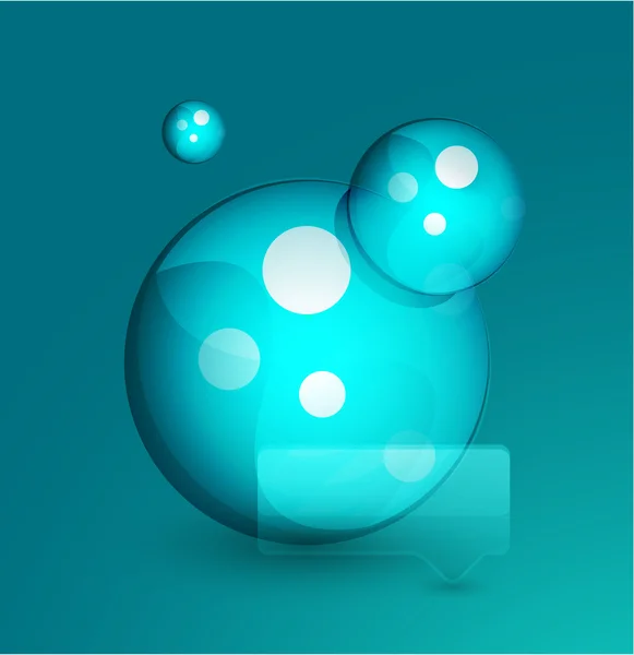 Blå bubbla. vektor abstrakt bakgrund — Stock vektor