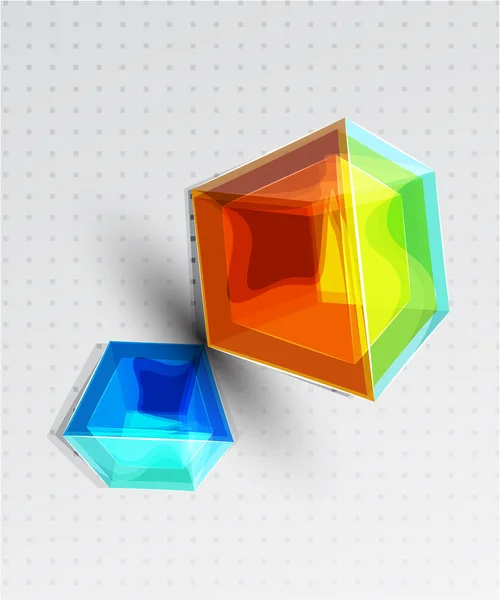 Vektor kub bakgrund — Stock vektor