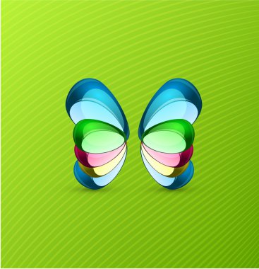 Vector butterfly background clipart