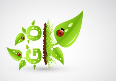 Abstract nature symbols clipart