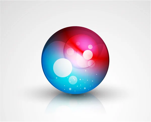 Botón abstracto esfera vectorial — Vector de stock