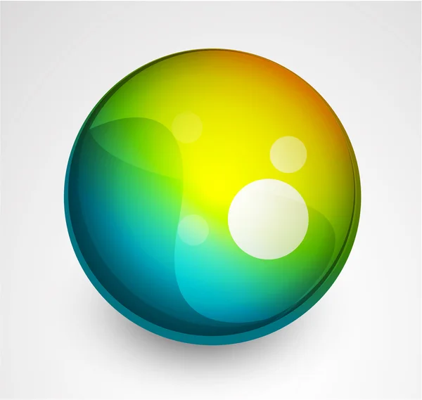 Botón abstracto esfera vectorial — Archivo Imágenes Vectoriales