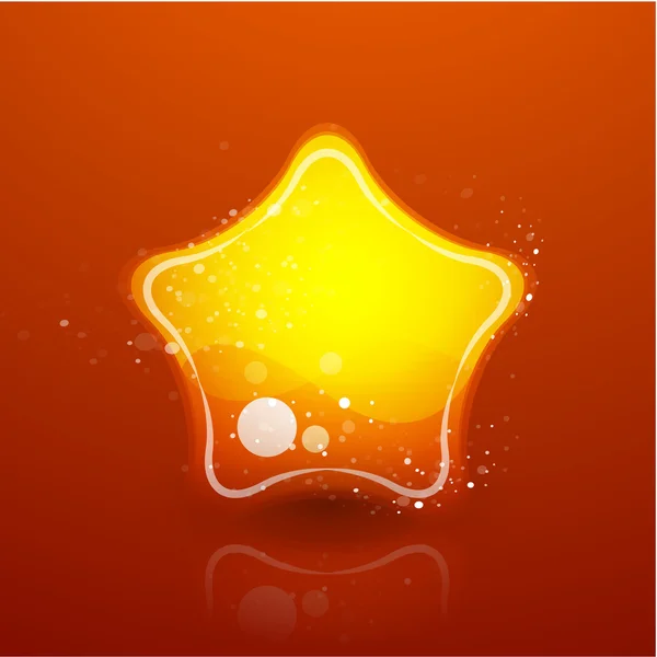 Abstract glass star — Stock Vector
