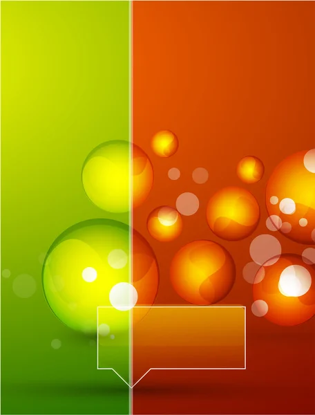 玻璃球体矢量抽象背景 — 图库矢量图片
