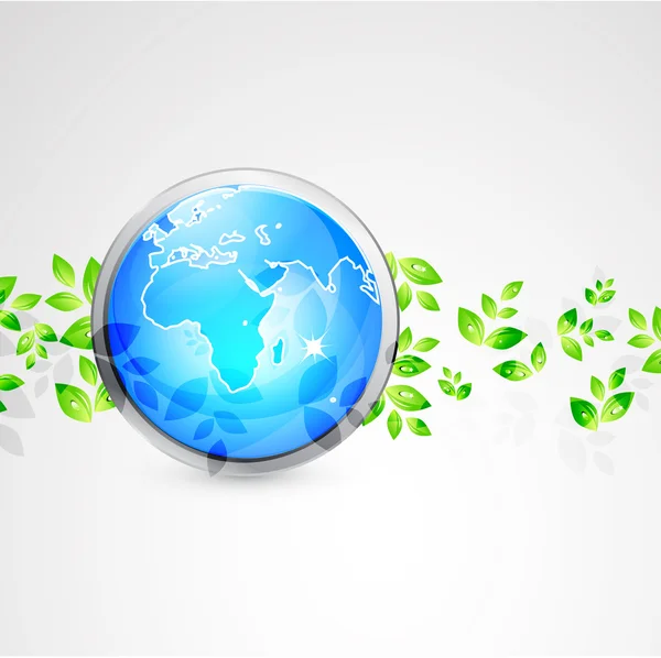 Vector Earth globe conceptual background — Stock Vector