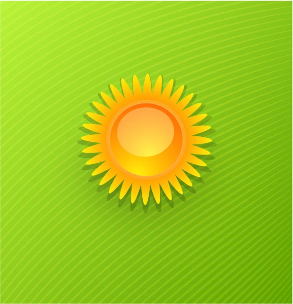 Yellow sun vector background — Stock Vector