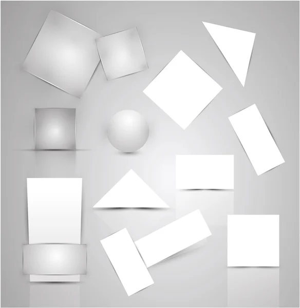 Papier commercial éléments promotionnels — Image vectorielle