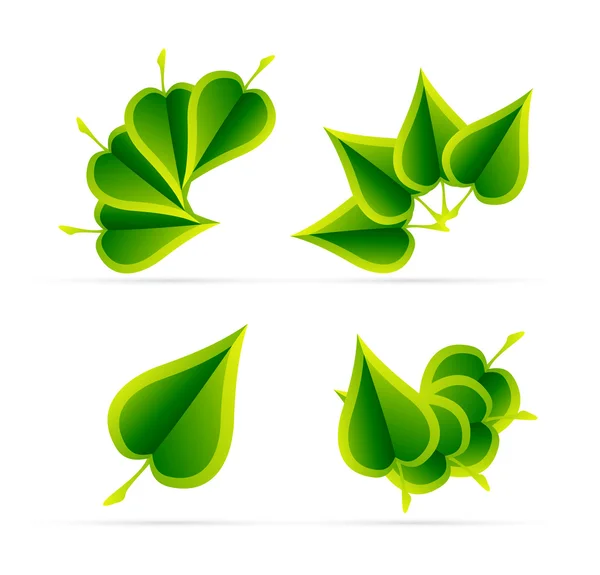 Абстрактная листовая концепция — стоковый вектор