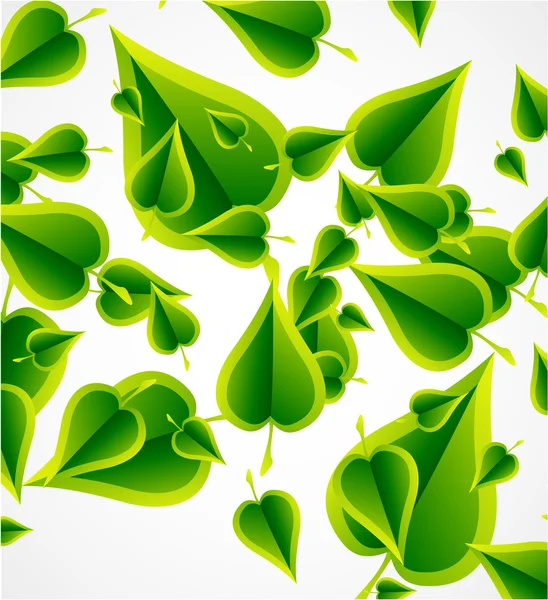 葉の抽象的な背景 — ストックベクタ