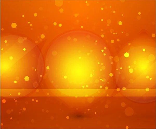 Oranje zeepbel achtergrond — Stockvector