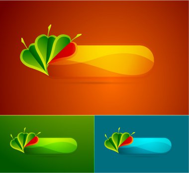 doğa düğmesi vektör
