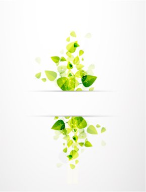 Abstract leaves. Nature vector background clipart