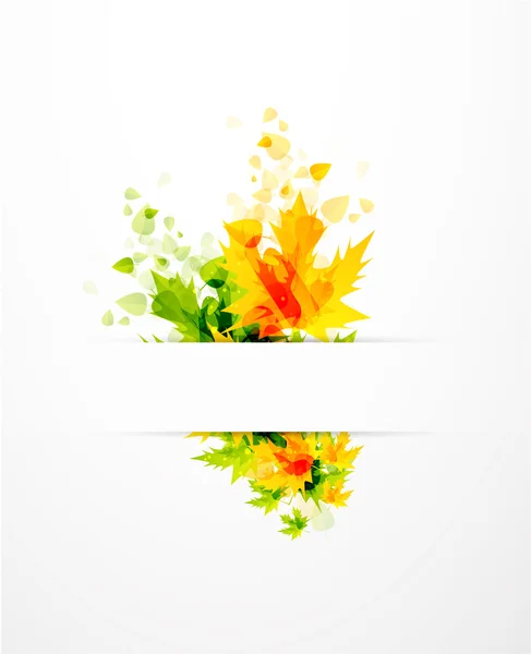 Automne feuilles vectorielles fond — Image vectorielle