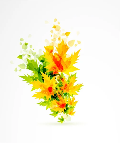 Autumn vector leaves background — Stock Vector
