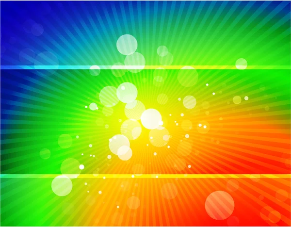 ベクトル虹の光沢のある抽象的な背景 — ストックベクタ