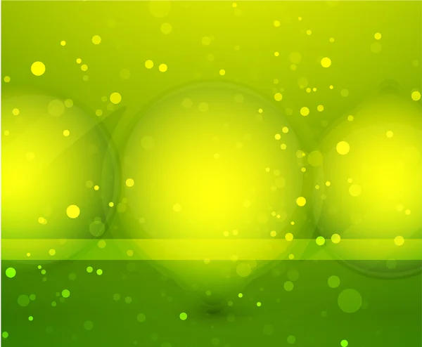 Groen glazen bol vector achtergrond — Stockvector