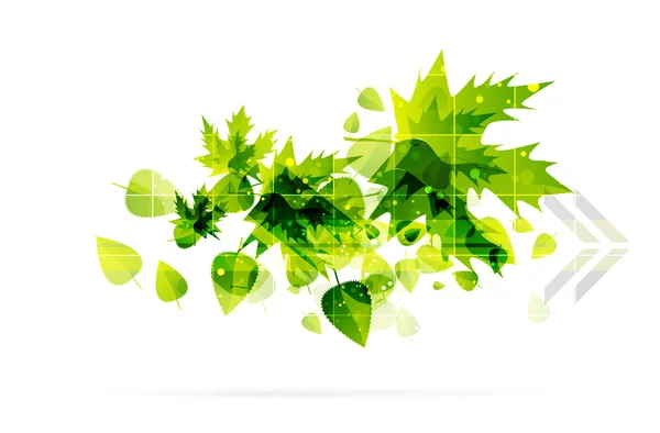 Abstrakte Blätter. Natur-Vektorhintergrund — Stockvektor