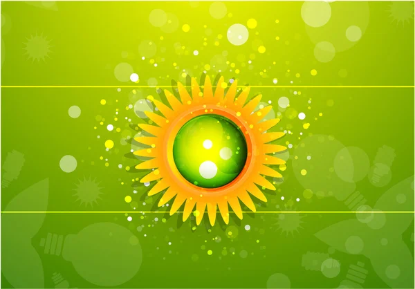 太陽の葉を持つ。性質の概念 — ストックベクタ