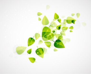 Abstract leaves. Nature vector background clipart